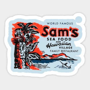 Sam's Seafood Sticker